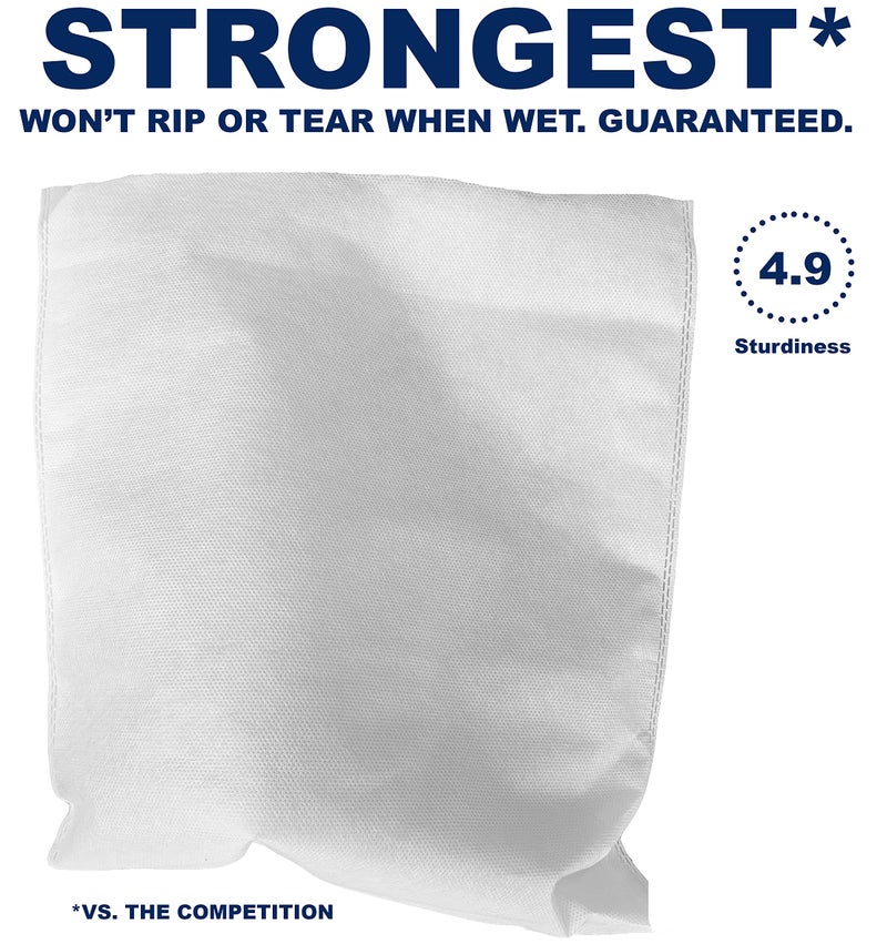 TezPak (50 Pack) Cold Brew Coffee Filters, 12" x 13" Compatible With Leading Cold Brew Coffee Makers - Image 2